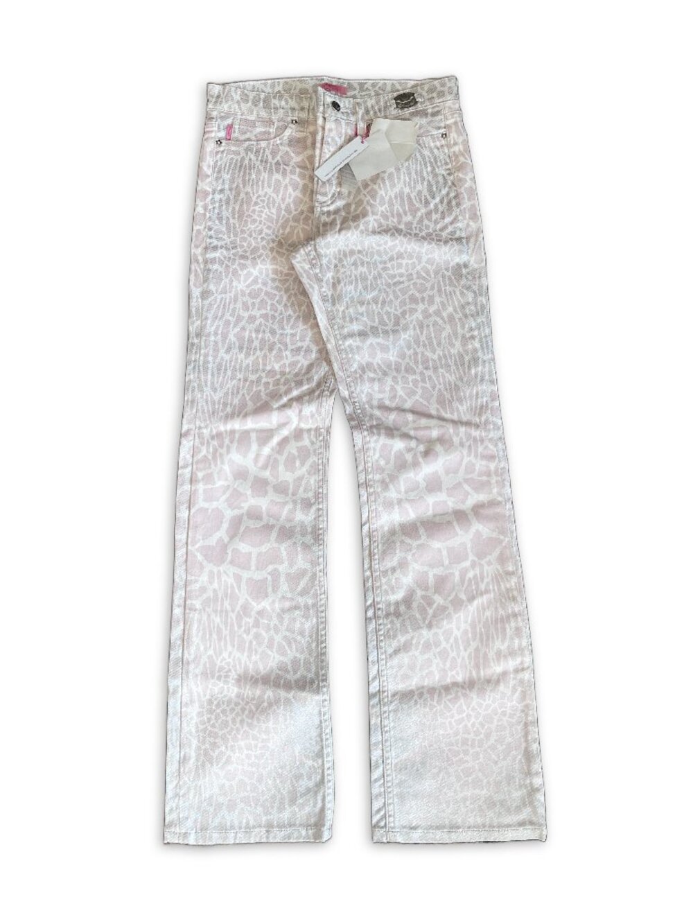 Roberto Cavalli- SS04 Pink and White Cotton Blend Preloved